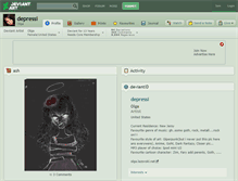 Tablet Screenshot of depressi.deviantart.com