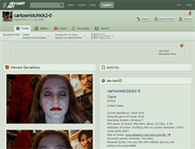 Tablet Screenshot of cartoonistchick2-0.deviantart.com