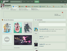 Tablet Screenshot of pizzacat.deviantart.com