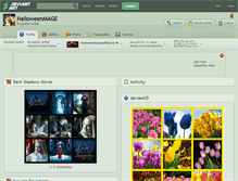 Tablet Screenshot of halloweenmage.deviantart.com