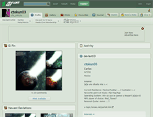 Tablet Screenshot of ctokun03.deviantart.com