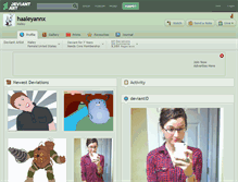 Tablet Screenshot of haaleyannx.deviantart.com
