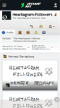Mobile Screenshot of heartagram-followers.deviantart.com