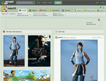 Tablet Screenshot of hobo95.deviantart.com