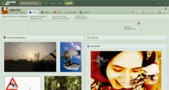 Desktop Screenshot of cyberjini.deviantart.com