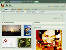 Tablet Screenshot of cyberjini.deviantart.com