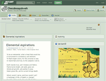 Tablet Screenshot of chocobosayskweh.deviantart.com