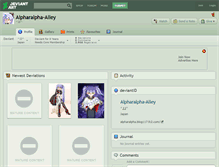 Tablet Screenshot of alpharalpha-alley.deviantart.com