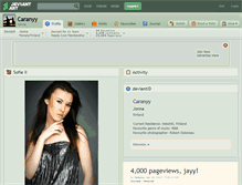 Tablet Screenshot of caranyy.deviantart.com