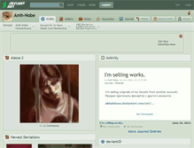 Tablet Screenshot of amh-nobe.deviantart.com