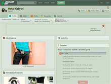 Tablet Screenshot of metal-gabriel.deviantart.com