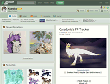 Tablet Screenshot of kyarako.deviantart.com