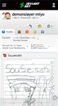 Mobile Screenshot of demonslayer-miyo.deviantart.com
