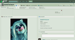 Desktop Screenshot of karkatthecancer.deviantart.com
