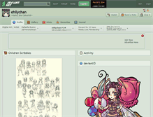 Tablet Screenshot of ehllychan.deviantart.com