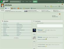 Tablet Screenshot of johnstyles.deviantart.com