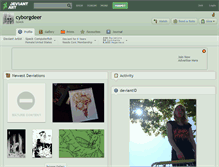 Tablet Screenshot of cyborgdeer.deviantart.com