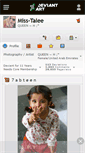 Mobile Screenshot of miss-talee.deviantart.com