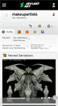 Mobile Screenshot of makeupartist6.deviantart.com