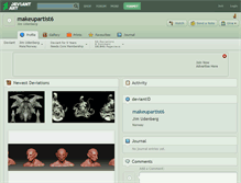 Tablet Screenshot of makeupartist6.deviantart.com