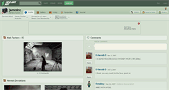 Desktop Screenshot of jamesinc.deviantart.com