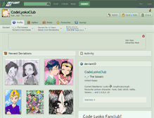 Tablet Screenshot of codelyokoclub.deviantart.com