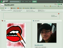 Tablet Screenshot of blackblood00x.deviantart.com