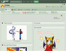 Tablet Screenshot of evilmel.deviantart.com