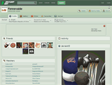 Tablet Screenshot of fennewalde.deviantart.com