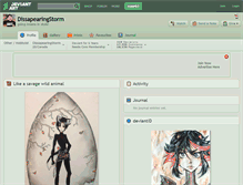 Tablet Screenshot of dissapearingstorm.deviantart.com