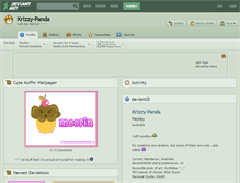 Tablet Screenshot of krizzy-panda.deviantart.com