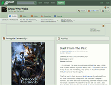 Tablet Screenshot of ghost-who-walks.deviantart.com