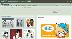 Desktop Screenshot of maowdao.deviantart.com