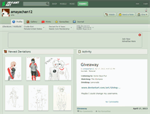 Tablet Screenshot of amayachan12.deviantart.com