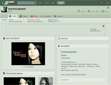 Tablet Screenshot of overexxxposed.deviantart.com