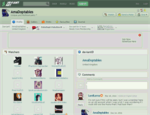 Tablet Screenshot of amadoptables.deviantart.com