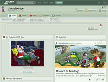 Tablet Screenshot of chameleonice.deviantart.com