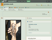 Tablet Screenshot of darktattoo-studio.deviantart.com