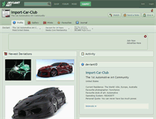 Tablet Screenshot of import-car-club.deviantart.com