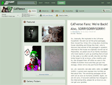 Tablet Screenshot of catfans.deviantart.com