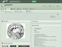 Tablet Screenshot of cocheese49.deviantart.com