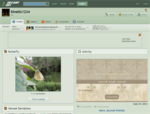 Tablet Screenshot of kinetix1234.deviantart.com