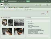 Tablet Screenshot of nickdipietro.deviantart.com