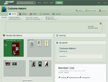 Tablet Screenshot of costume-makers.deviantart.com