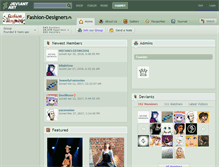 Tablet Screenshot of fashion-designers.deviantart.com