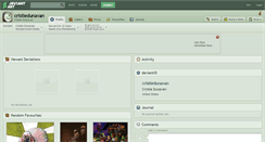 Desktop Screenshot of cristiedunavan.deviantart.com