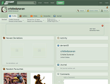 Tablet Screenshot of cristiedunavan.deviantart.com