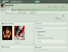 Tablet Screenshot of beautyfuck.deviantart.com