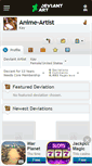 Mobile Screenshot of anime-artist.deviantart.com
