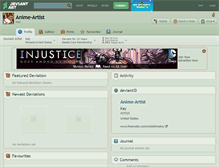 Tablet Screenshot of anime-artist.deviantart.com